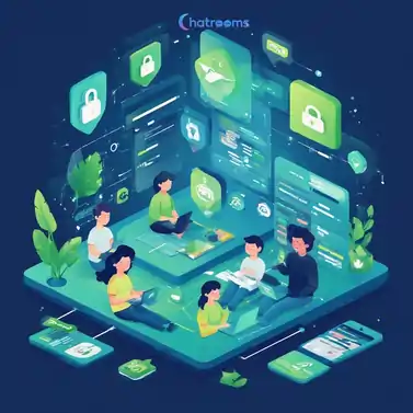 Safe chat rooms with moderation and privacy protection for secure online conversations