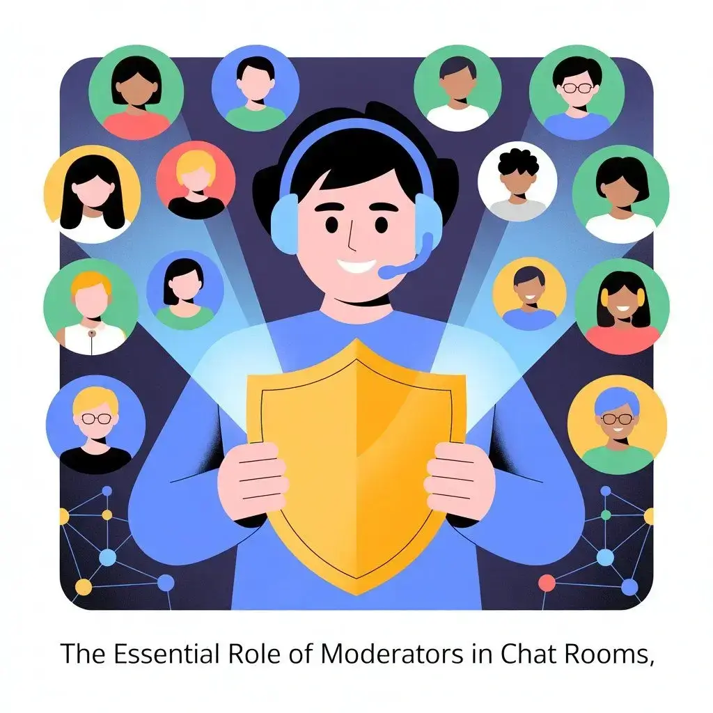Chat moderators managing online conversations
