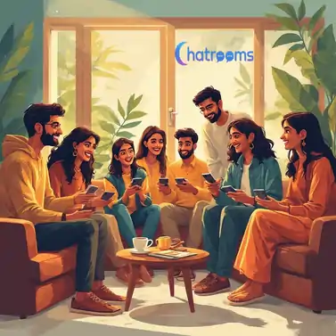 Online chat room friendships evolving into real-world connections and meetups